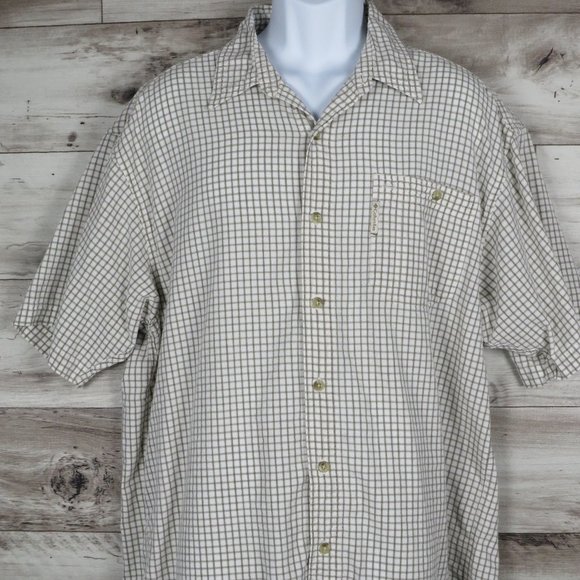 Columbia* Men's Short Sleeve Button Down Single Chest‎ Pocket Shirt Size~ XL - Picture 1 of 10